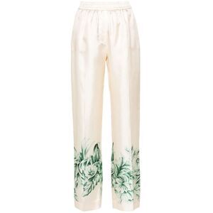 For Restless Sleepers Women Silk Printed Trousers
